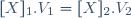 [X]_1.V_1=[X]_2.V_2