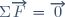 \Sigma\overrightarrow{F}=\overrightarrow{0}