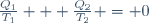\frac{Q_1}{T_1} + \frac{Q_2}{T_2} = 0~