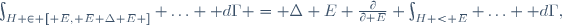 
\int_{H \in \left[ E, E+\Delta E \right]} \ldots \mathrm d\Gamma = \Delta E \frac{\partial}{\partial E} \int_{H < E} \ldots \mathrm d\Gamma,
