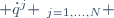 \left\{ \dot{q}^j \right\}_{j=1,...,N} 