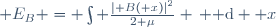 \mathcal E_B = \int \frac{|\boldsymbol B(\boldsymbol x)|^2}{2 \mu} \, {\rm d} \boldsymbol x
