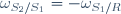 \omega_{S_2/S_1}=-\omega_{S_1/R}