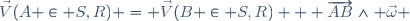 \vec{V}(A \in S,R) = \vec{V}(B \in S,R) + \overrightarrow{AB}\wedge \vec{\omega} 