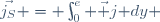 \vec{j_S} = \int_0^e \vec j\ \mathrm dy 
