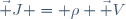 \vec J = \rho \vec V