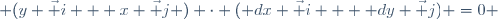 (y \vec i + x \vec j ) \cdot (\mathrm dx \vec i + \mathrm dy \vec j) =0 