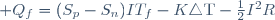  Q_f=(S_p-S_n)IT_f-K\triangle\mathrm{T}-\frac{1}{2}I^2R\,