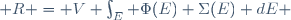  R = V \int_E \Phi(E) \ \Sigma(E) \ dE 
