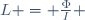 L = \frac{\Phi}{I} \,