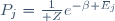 P_j={1\over Z}e^{-\beta E_j}