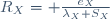 R_X= \frac{e_X}{\lambda_X S_X}\,