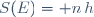 S(E)= n\,h