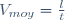 V_{moy}=\frac{l}{t}