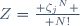 Z={ {\zeta_j}^N \over N!}