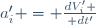 a'_i = {dV'_i \over dt'}