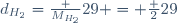 d_{H_{2}}=\frac {M_{H_{2}}}{29} = \frac {2}{29}