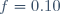 f=0.10