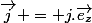 $\vec{j} = j.\vec{e_z}