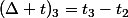 (\Delta t)_3=t_3-t_2