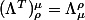 (\Lambda^T)^\mu_{\ \rho}=\Lambda^\rho_{\ \mu}