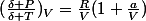 (\frac{\delta P}{\delta T})_V=\frac{R}{V}(1+\frac{a}{V})