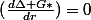(\frac{d\Delta G*}{dr})=0
