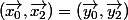 (\vec{x_{0}},\vec{x_{2}})=(\vec{y_{0}},\vec{y_{2}})