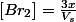 [Br_2]=\frac{3x}{V_s}