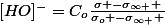 [HO]^{-}=C_{o}\frac{\sigma -\sigma_{\infty } }{\sigma_{o} -\sigma_{\infty } }