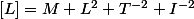 [L]=M L^2 T^{-2} I^{-2}
