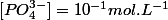 [PO_{4}^{3-}]=10^{-1}mol.L^{-1}