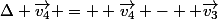 \Delta \vec{v_4} =  \vec{v_4} -  \vec{v_3}