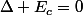 \Delta E_c=0