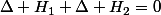 \Delta H_{1}+\Delta H_{2}=0
