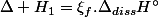 \Delta H_{1}=\xi_{f}.\Delta_{diss}H{^\circ}