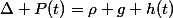 \Delta P(t)=\rho g h(t)