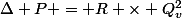 \Delta P = R \times Q_v^2