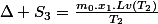 \Delta S_{3}=\frac{m_{0}.x_{1}.Lv(T_{2})}{T_{2}}