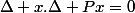 \Delta x.\Delta Px=0