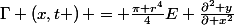 \Gamma \left(x,t \right) = \frac{\pi r^{4}}{4}E \frac{\partial^{2} y}{\partial x^{2}}