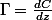 \Gamma=\frac{dC}{dz}