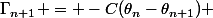 \Gamma_{n+1} = -C(\theta_n-\theta_{n+1}) 