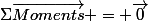 \Sigma\vec{Moments} = \vec{0}