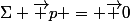 \Sigma \vec p = \vec 0