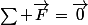 \Sum \vec{F}=\vec{0}