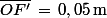 \bar{OF'}\,=\,0,05\,\rm{m}