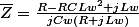 \bar{Z}=\frac{R-RCLw^2+jLw}{jCw(R+jLw)}