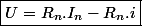 \boxed{U=R_{n}.I_{n}-R_{n}.i}