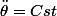 \ddot{\theta}=Cst